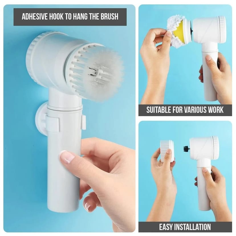 5-in-1 Cordless Electric Cleaning Brush - Image 1