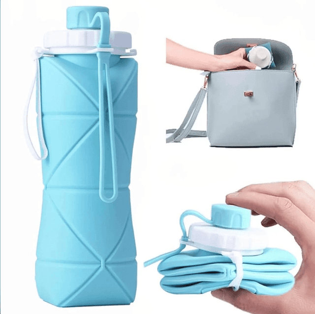 Collapsible Silicone Water Bottle 500ml
