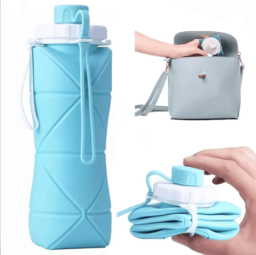 Collapsible Silicone Water Bottle 500ml - Image 1